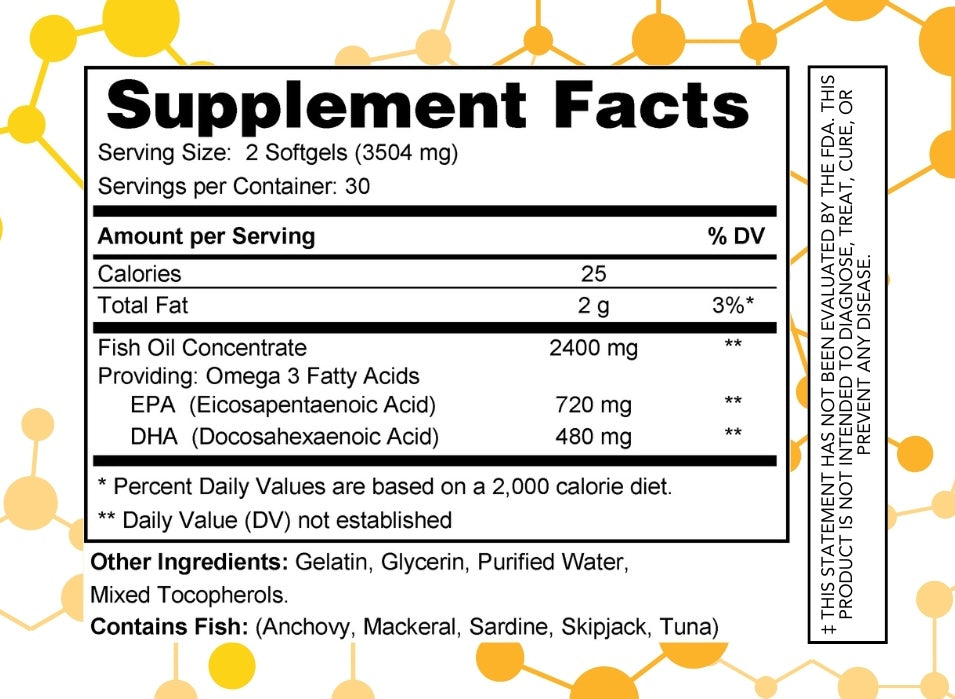 Omega-3 High Potency supplement facts