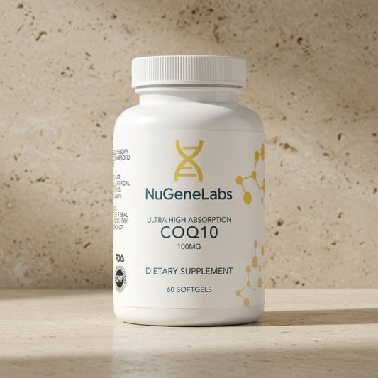 NuGeneLabs CoQ10 - Longevity Supplements bottle