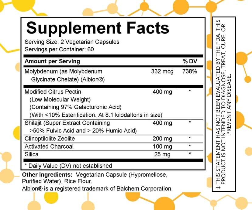 Ultra Detox Binder supplement facts