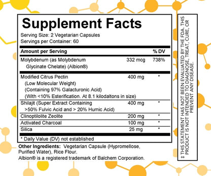 Ultra Detox Binder supplement facts