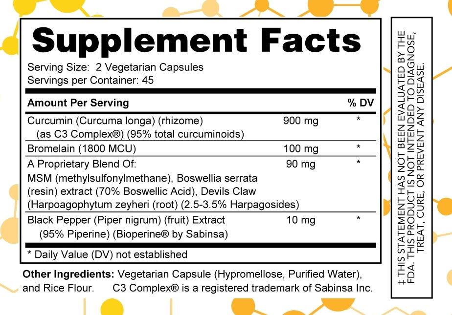 Anti-Inflame+ supplement facts