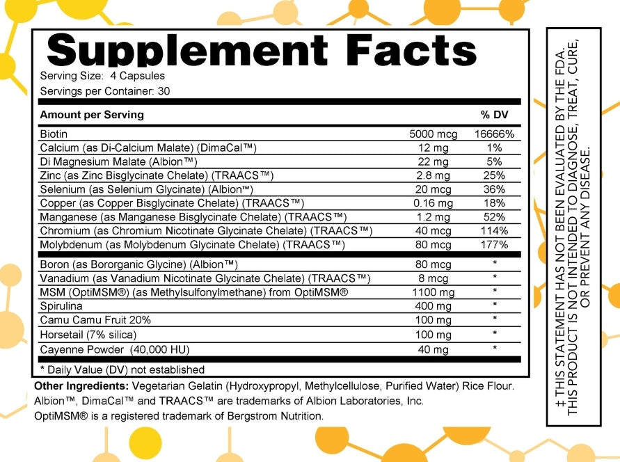 Derma Glow NuGeneLabs supplement facts
