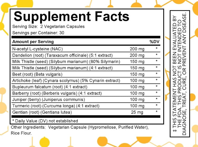 Liver Detox+ supplement facts