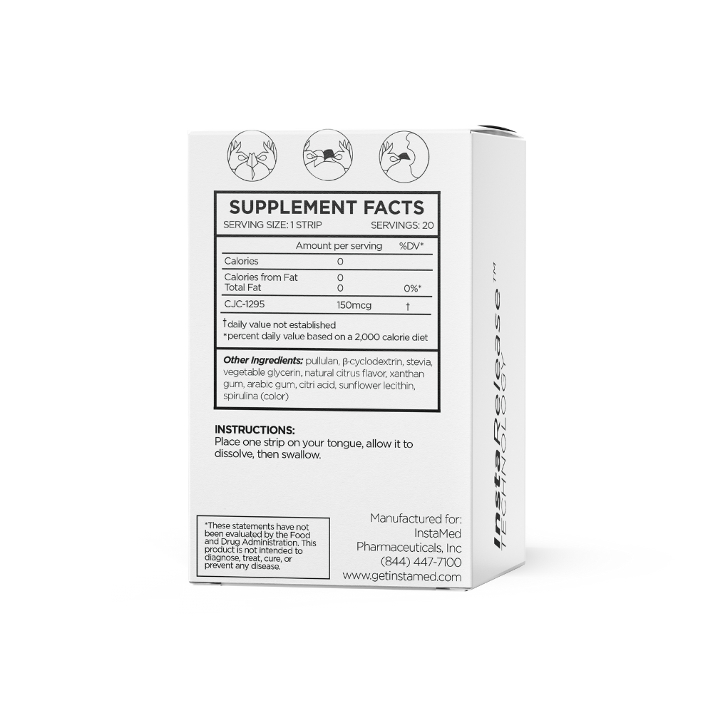 Strength – CJC-1295 Peptide Strips Supplement Facts