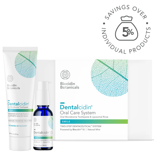 Dentalcidin Oral Care System — Toothpaste + Rinse