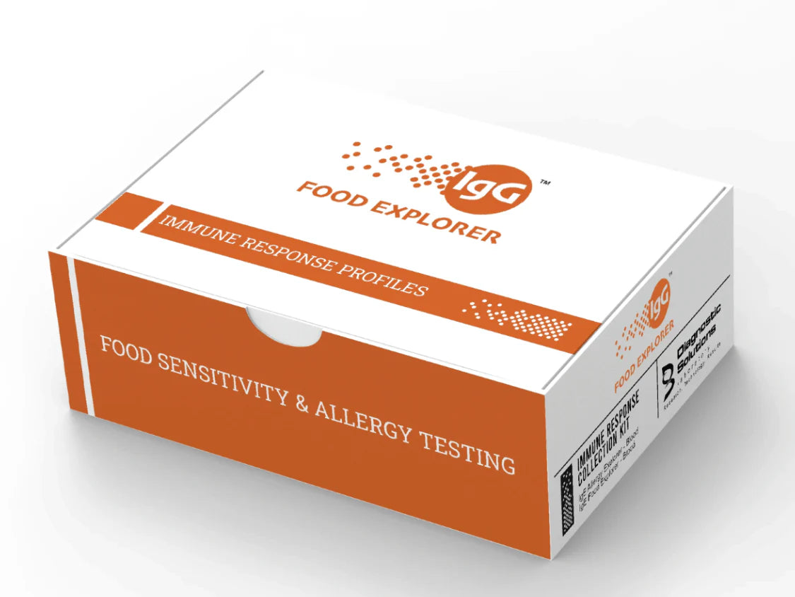 Box for food sensitivity and allergy testing with orange and white design - NuGeneLabs
