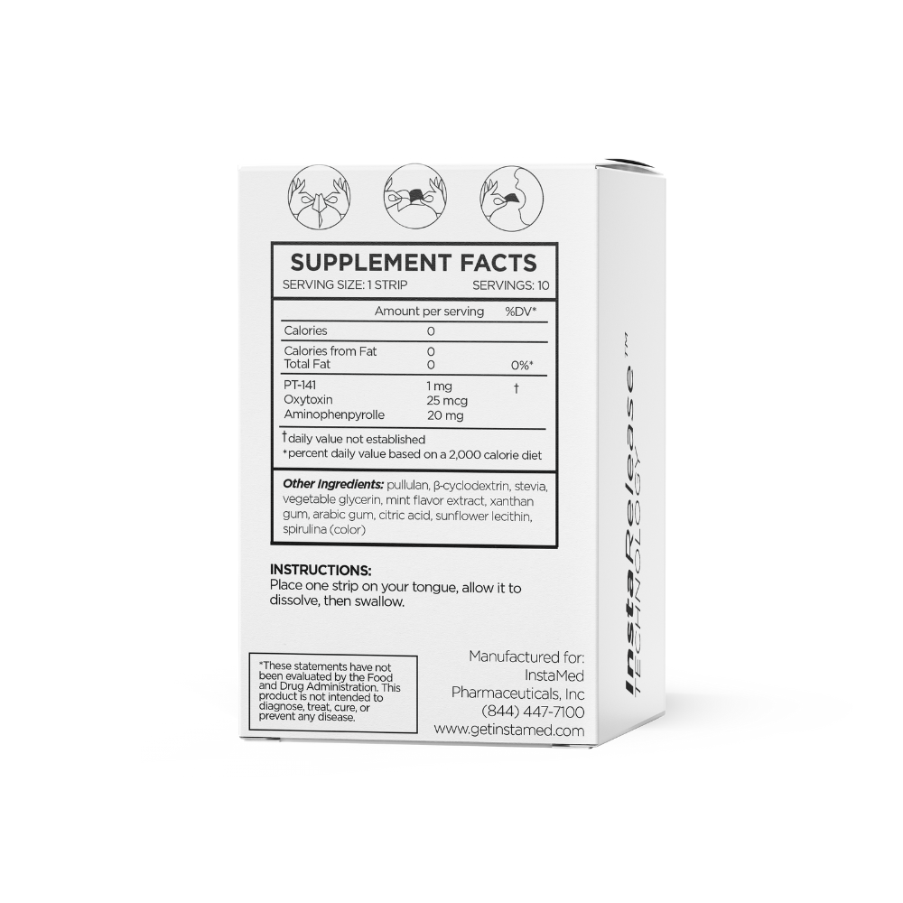 Intimacy – PT-141+ Peptide Strips Supplement Facts