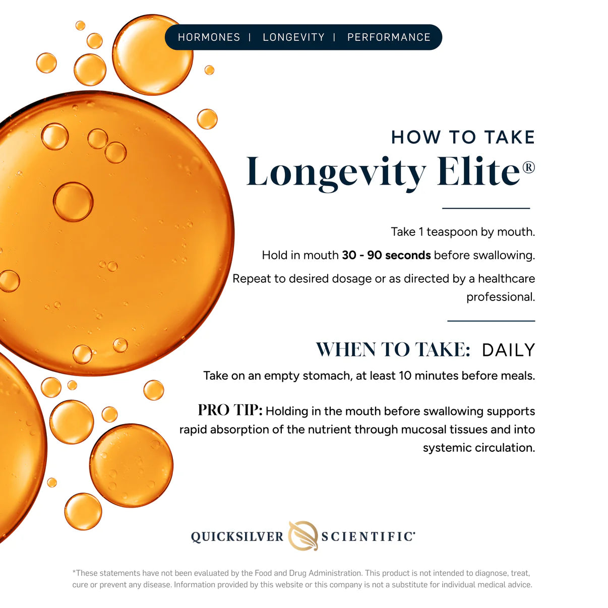 Longevity Elite suggested use