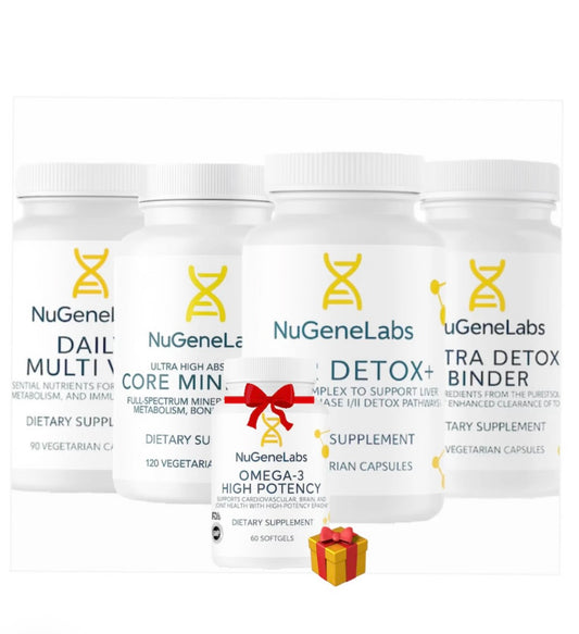 NuGeneLabs supplement bottles on a white background