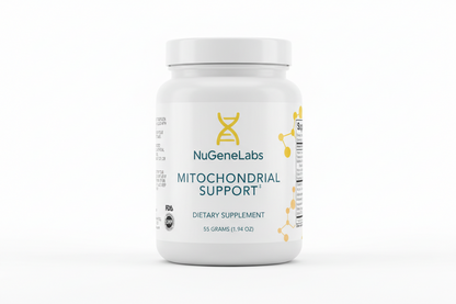 NuGeneLabs mitochondrial support dietary supplement label with supplement facts.