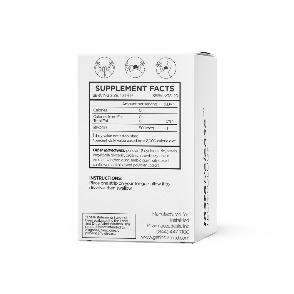 Rebuild – BPC-157 Peptide Strips Supplement Facts
